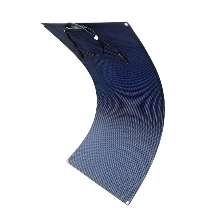 YYHCAll Black Off-grid OEM 120W Lightweight Flexible Solar Panel for Uneven Surfaces RV Tent Roof Boat Cabin Marine Camping