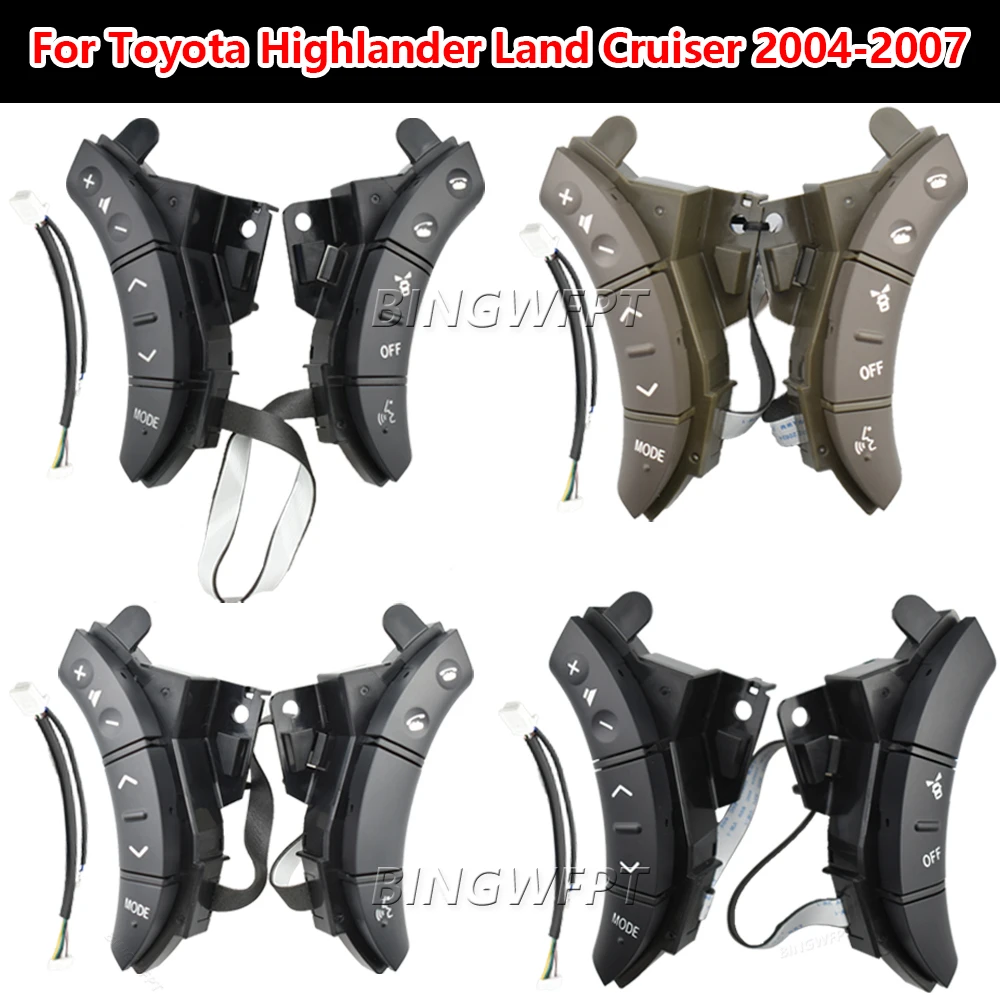 New Steering Wheel Control Button Switch 75B037 For Toyota Land Cruiser Prado 120 2004 2005 2006 2007 2008 2009 Car accessories view 3