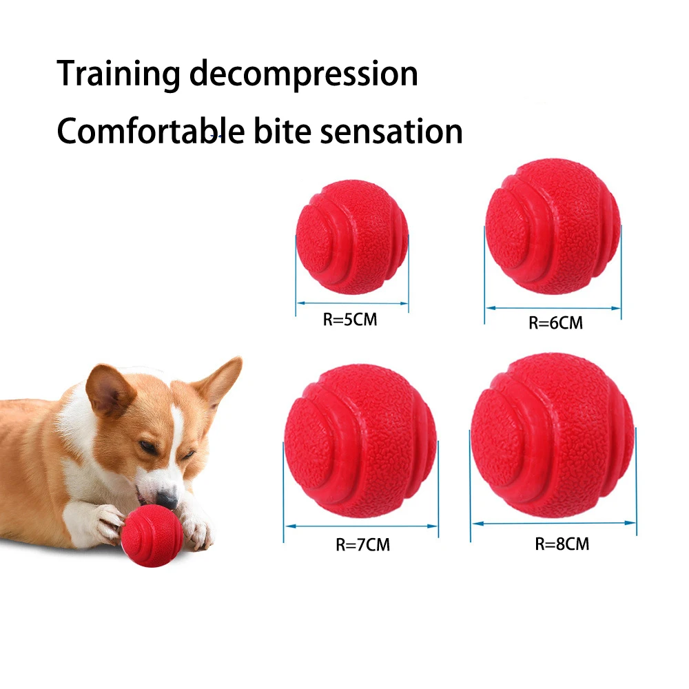 Pet Dog Ball Chew Toys Funny Bouncy Rubber Solid Ball for Small Large Dog Toys Outdoor Throwing Training Pet toys and supplies