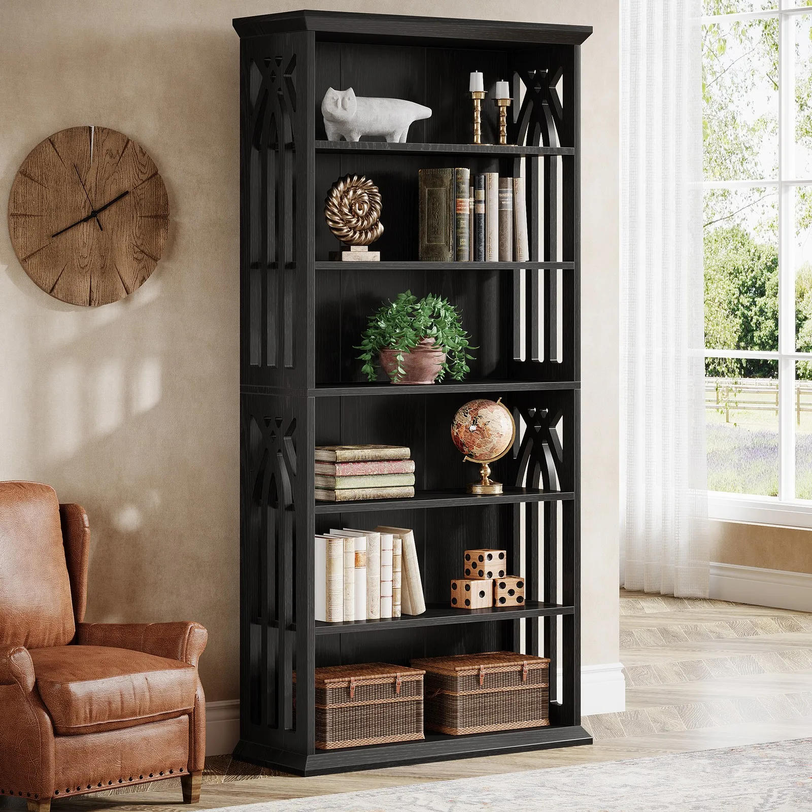 6-Tier Bookshelf, 7…