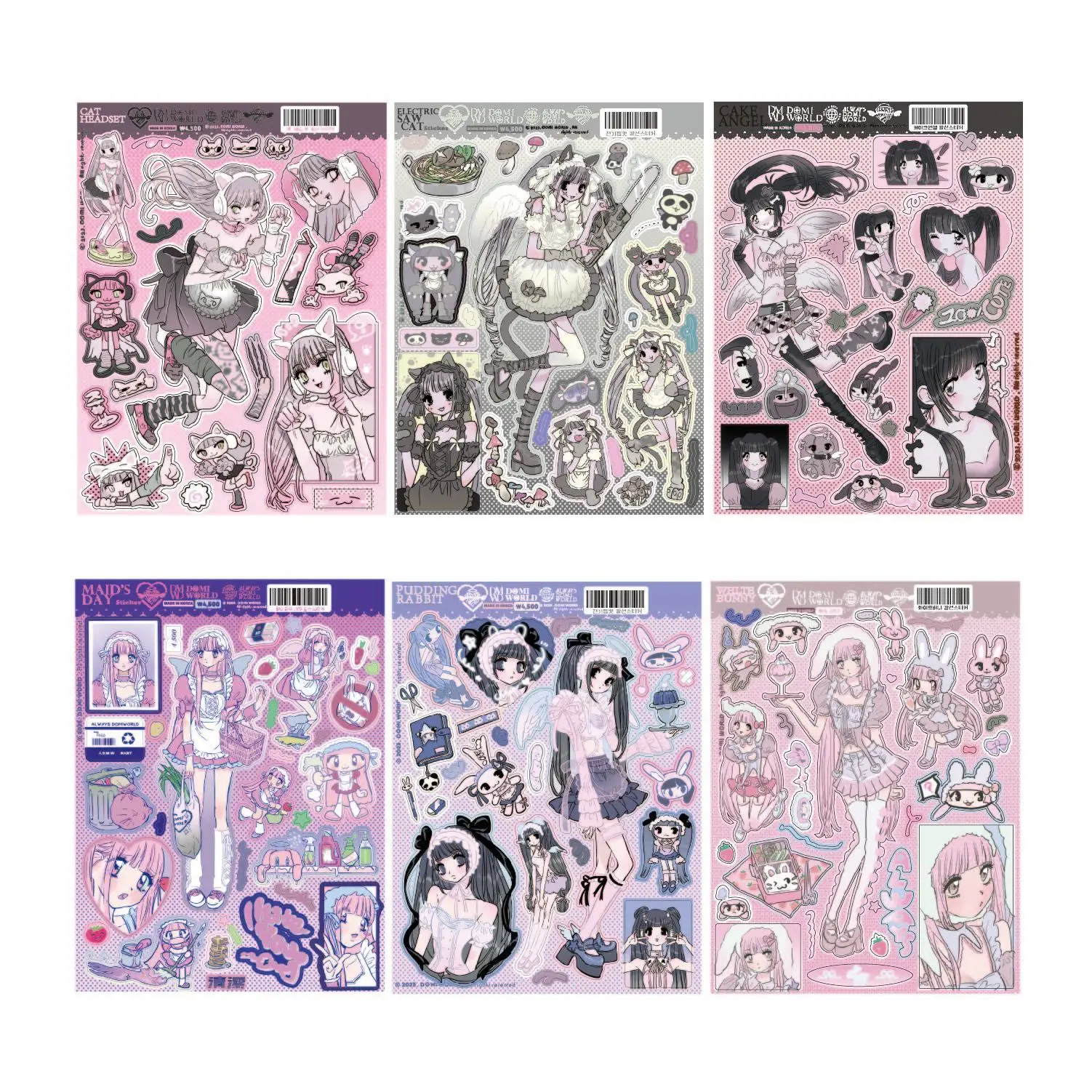 character stickers hot girl stickers handbook DIY decoration materials