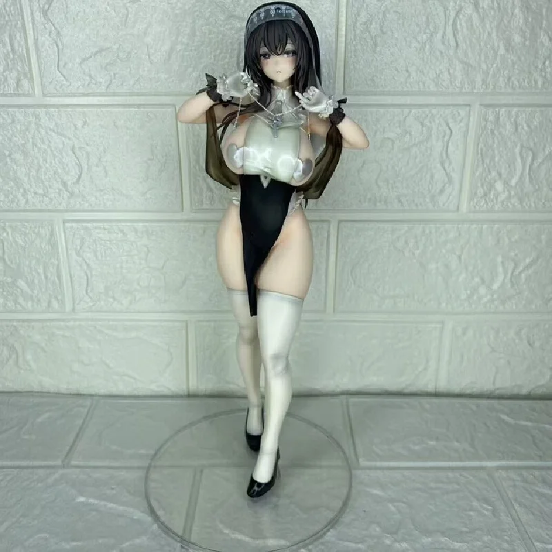 

Новая аниме-фигурка кролика-черницы, красивая коллекционная статуя девушки с кроличьими ушками и ожерельем-крестом, модель настольного декора для фанатов аниме