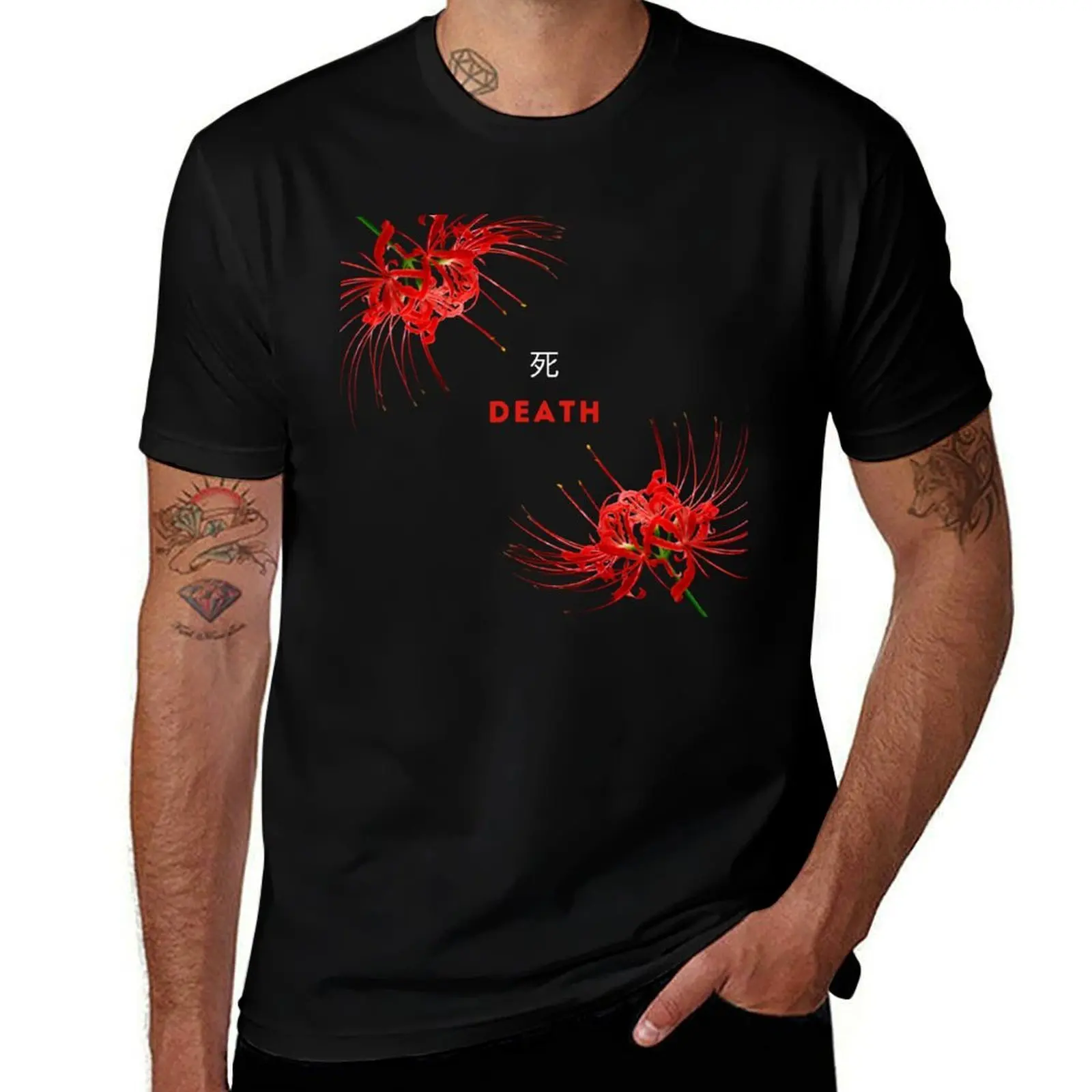 

spider t red T-Shirt pack lily shirt man soft for cotton Death shirts t cotton Sayonara