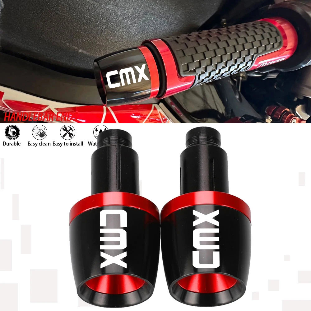 For HONDA REBEL CMX 300 500 250 CMX300 CMX500 CMX250 1987-2022 2021 2024 2023 Moto Bar Ends Hand Grip Handlebar End Caps Cover 