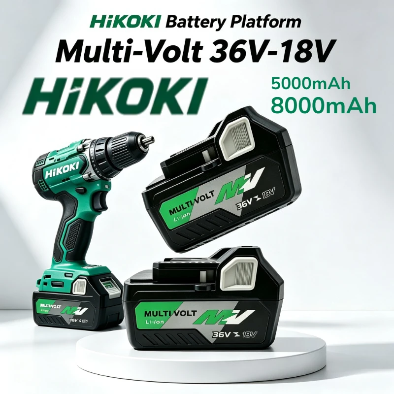 HiKOKI Original 18V-36V 5.0Ah 8.0Ah Replacement Battery BSL36A18 BSL36B18,Used for Hitachi Cordless Drilling Power Tools