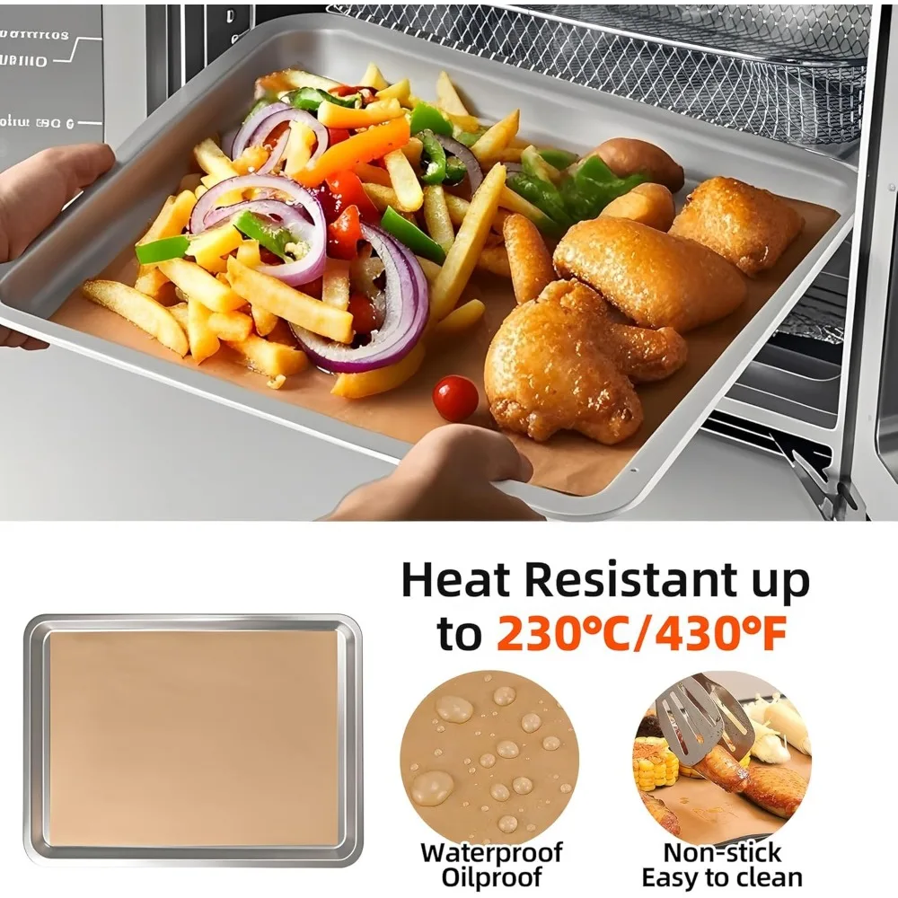 Accessori per friggitrice ad aria compatibili con friggitrice ad aria Emeril Lagasse 26 Qt extra large e per tutti i giorni 360, set di teglie con acciaio inossidabile