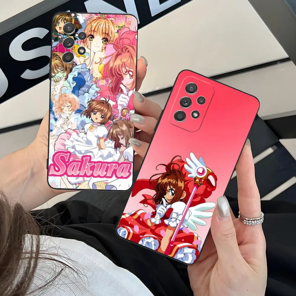 

Cardcaptor Sakura Kinomoto Phone Case for Samsung Galaxy A73 72 71 70 56 55 54 53 52 36 35 34 23 16 15 5G Colour Printing Luxury