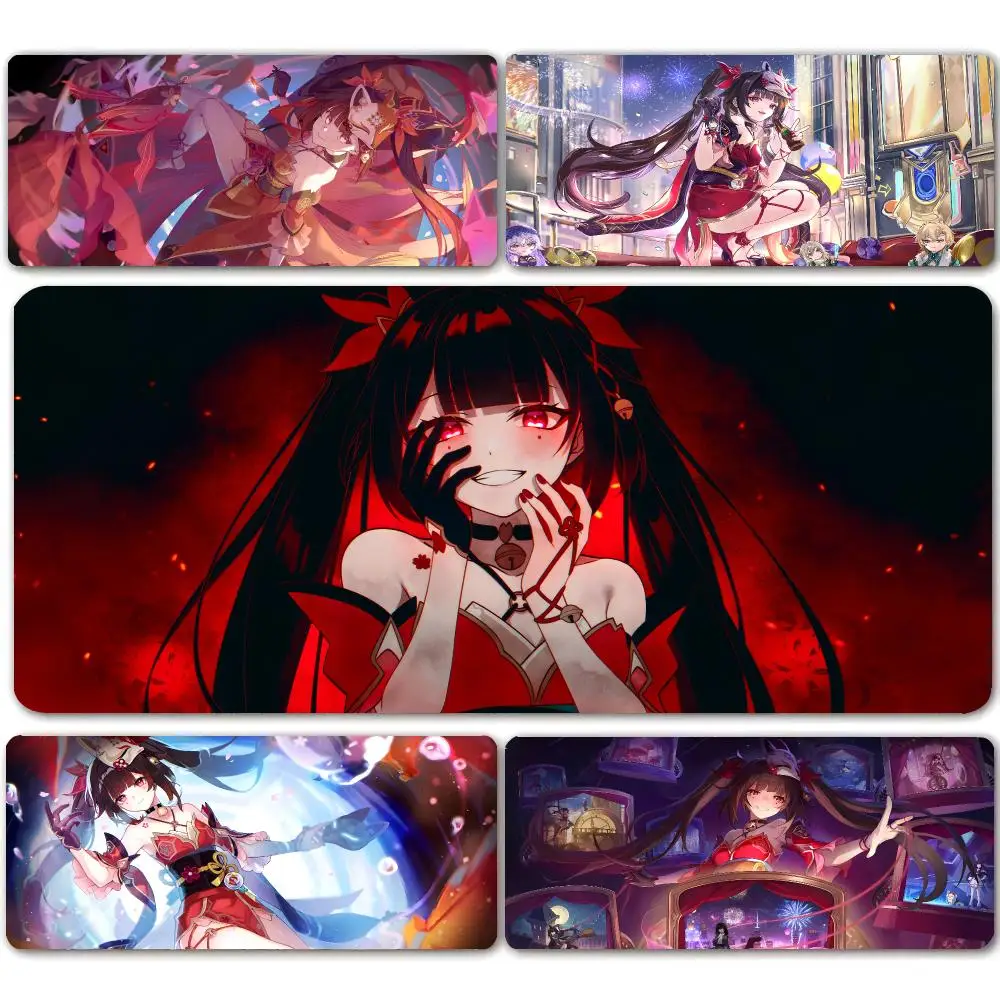Game Honkai Star Rail Sparkle Mouse Pad Large Mouse Pad For Computer Laptop Keyboard Gaming Desk Mat Gamer Office Accessories