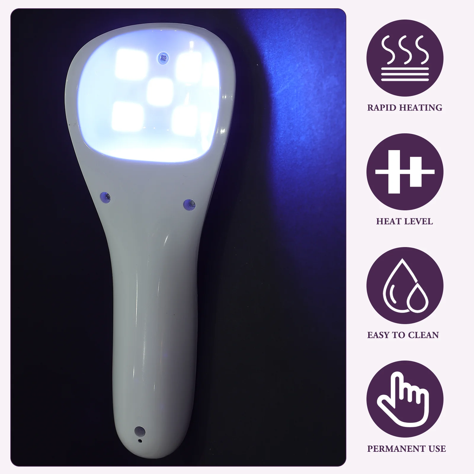 Máquina de fototerapia de esmalte de unha lâmpada luz manicure secador ferramenta abs led para unhas