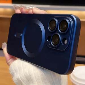 حافظات هاتف شحن لاسلكي مغناطيسي من Magsafe، حافظة واقية للكاميرا، آيفون 15، 14، 13، 12، 11 برو ماكس، بلس، اكسسوارات أعلى 12 مبيعات غطاء كاميرا تجسس - No4