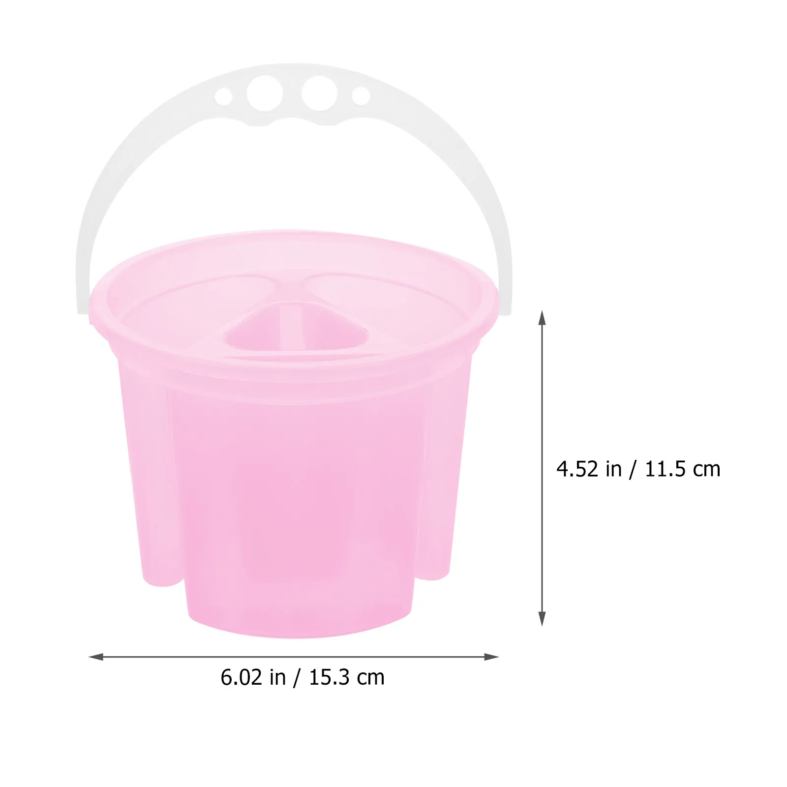 2Pcs Brush Washer Basins Plastic Artist Paint Bucket Painter Brush Cleaner Holder Portable Wash Tank Painting Supplies