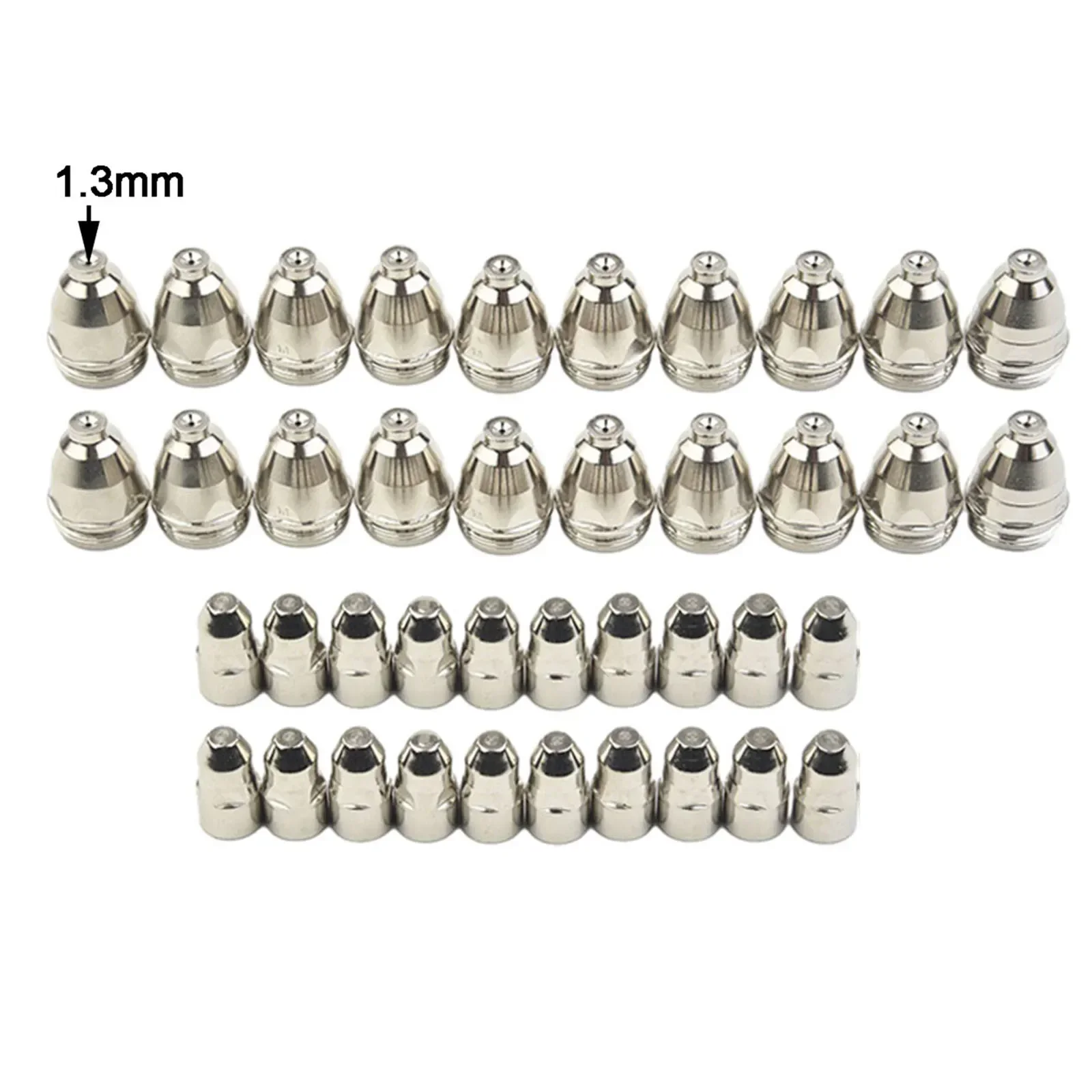 Precision Machined P80 Plasma Electrode Tip Nozzle 1 5mm Cutter Torch 40pcs Compatible with CUT 70 CUT 80 CUT 100 CUT 120