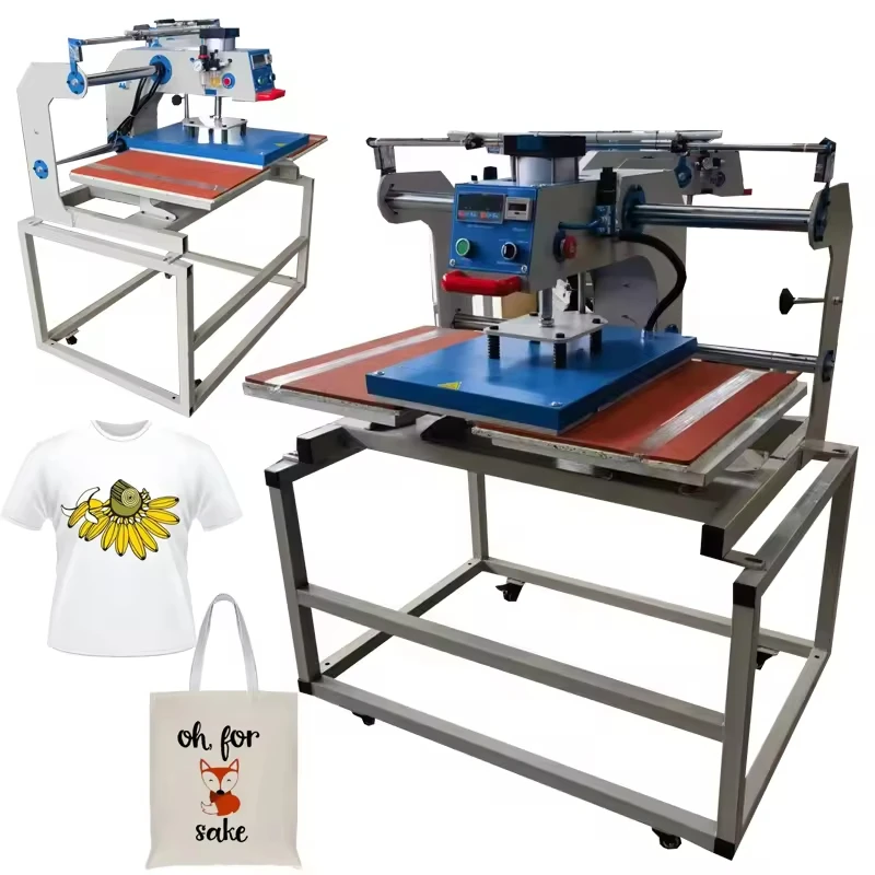 

Automatic Single Station Hot Drilling Heat Press Machine 40*60cm T Shirt Heat Embossing Press Machine for Clothes