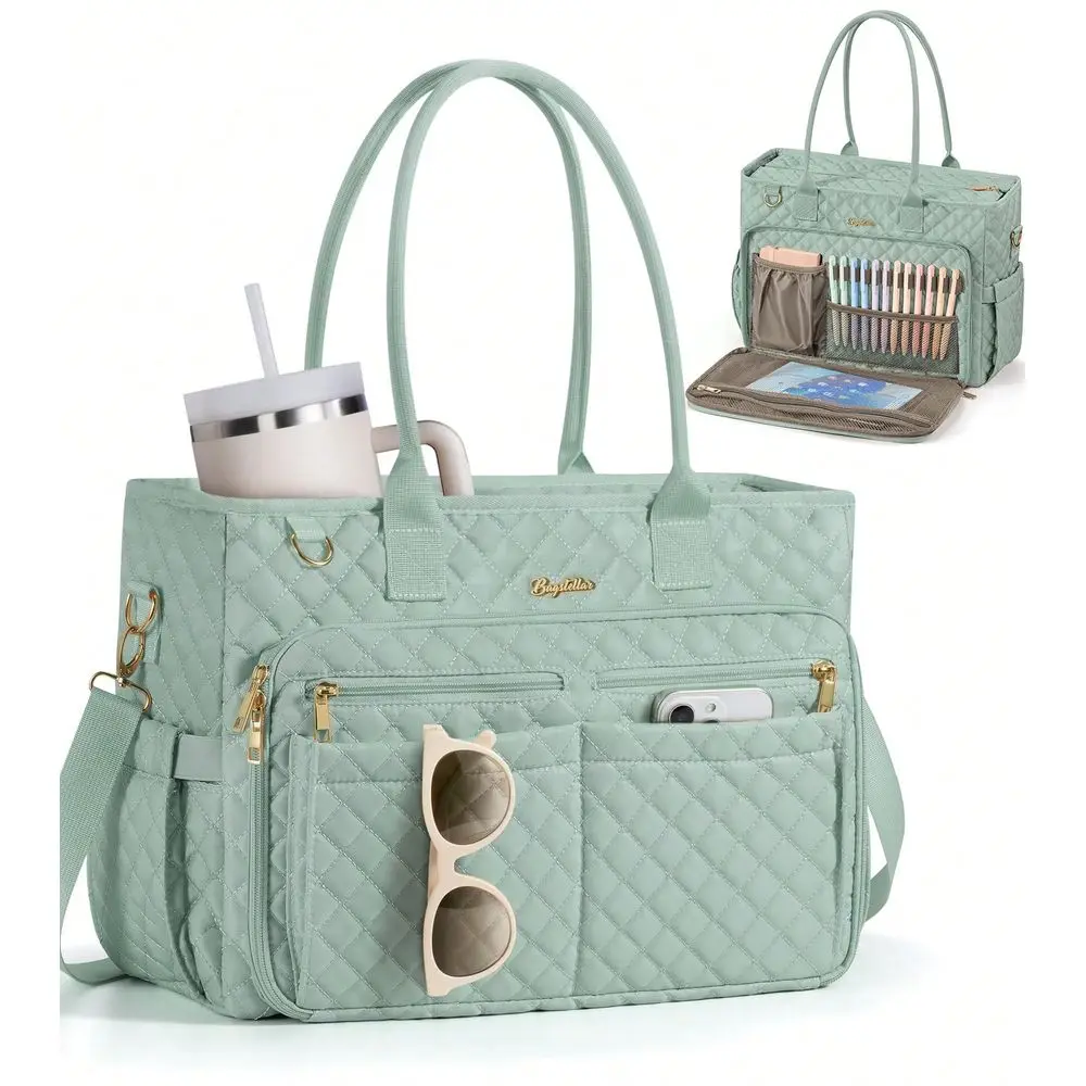 

Tote Bag 15.6 Inch Laptop Bag For Women Work Bag Laptop Tote Nurse Bag Computer Messenger Bag, Laptop Briefcase For Office, Sch