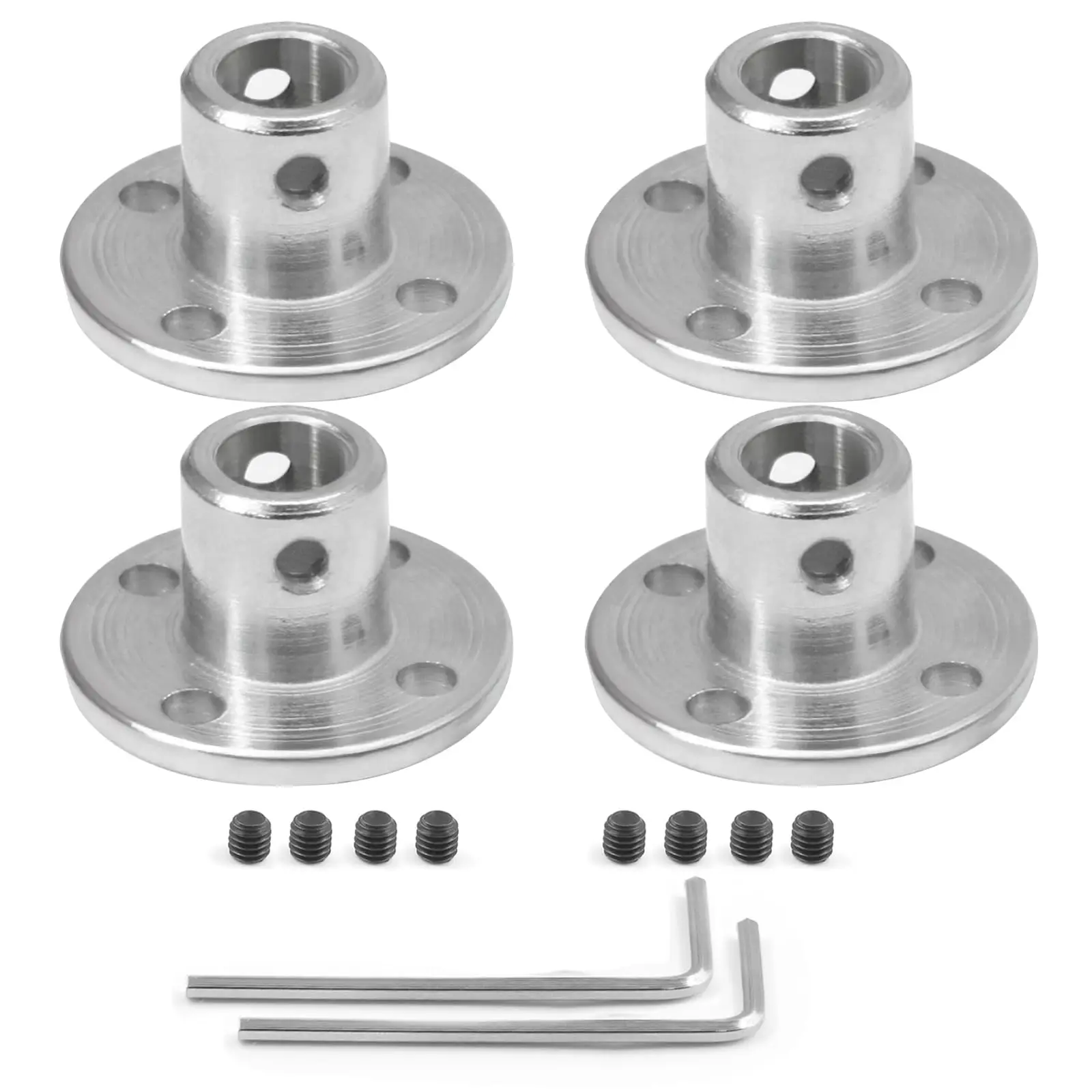 1Pcs Flange Rigid Shaft Coupling Coupler M3 M4 M5 M6 M8 Collar Clamp bracket Motor joint connector for DIY RC Model Motors