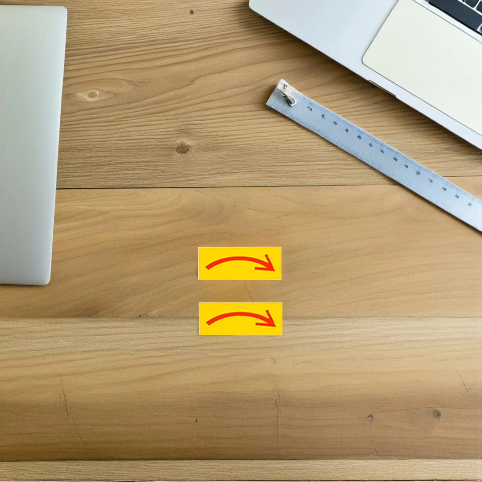 40pcs Red Arrow Directional Sign Stickers Adhesive Road Arrows Distance Decals Removable Floor Markers Equipment Parking Warning