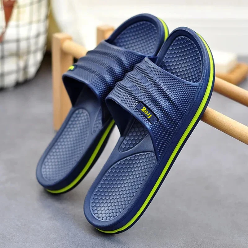 Pmoiste Soft EVA Bathroom Slippers Men Comfortable Designer Light Living Room Shoes Slip-on Not Slip House High-quality Indoor