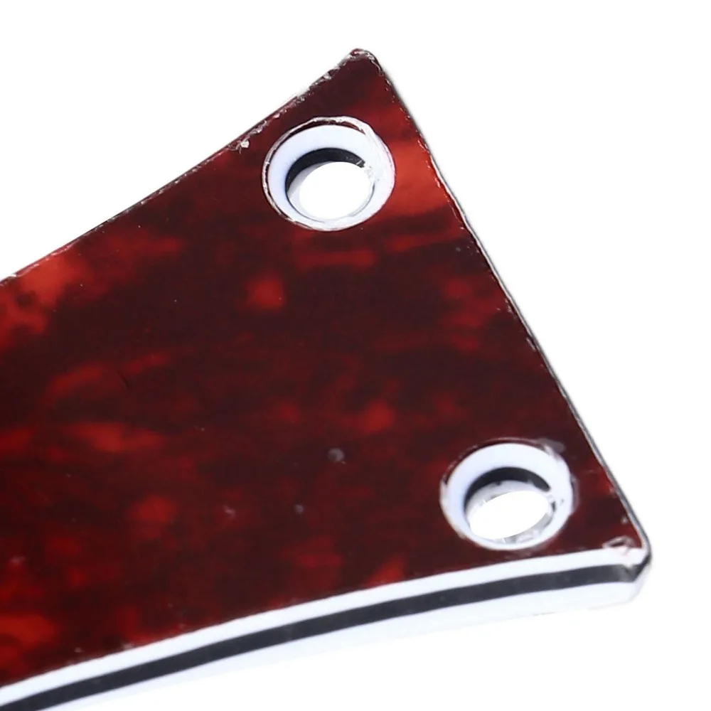 2PCS Polymer Material Truss Rod Cover 3 Hole Design Red Turtle Case Color Musical Instrument Accessories Turtle Case Pattern