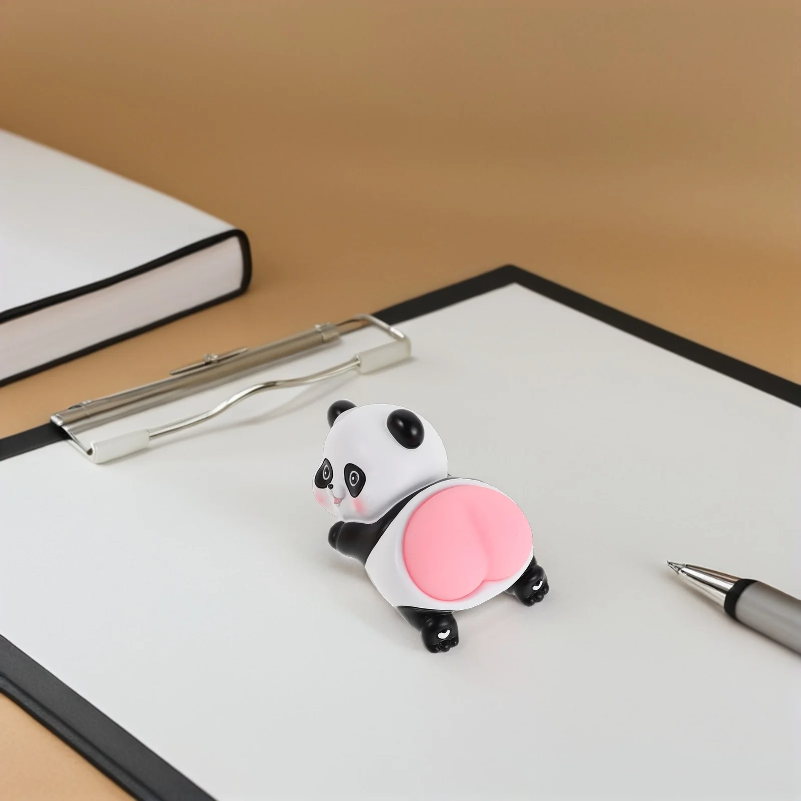 4 قطعة الديكور المكتبي الإبداعي شخصيات الراتنج Kawaii لينة ضغط التفاعلية متعة مكتب الملحقات لمكتب السيارة الداخلية #6