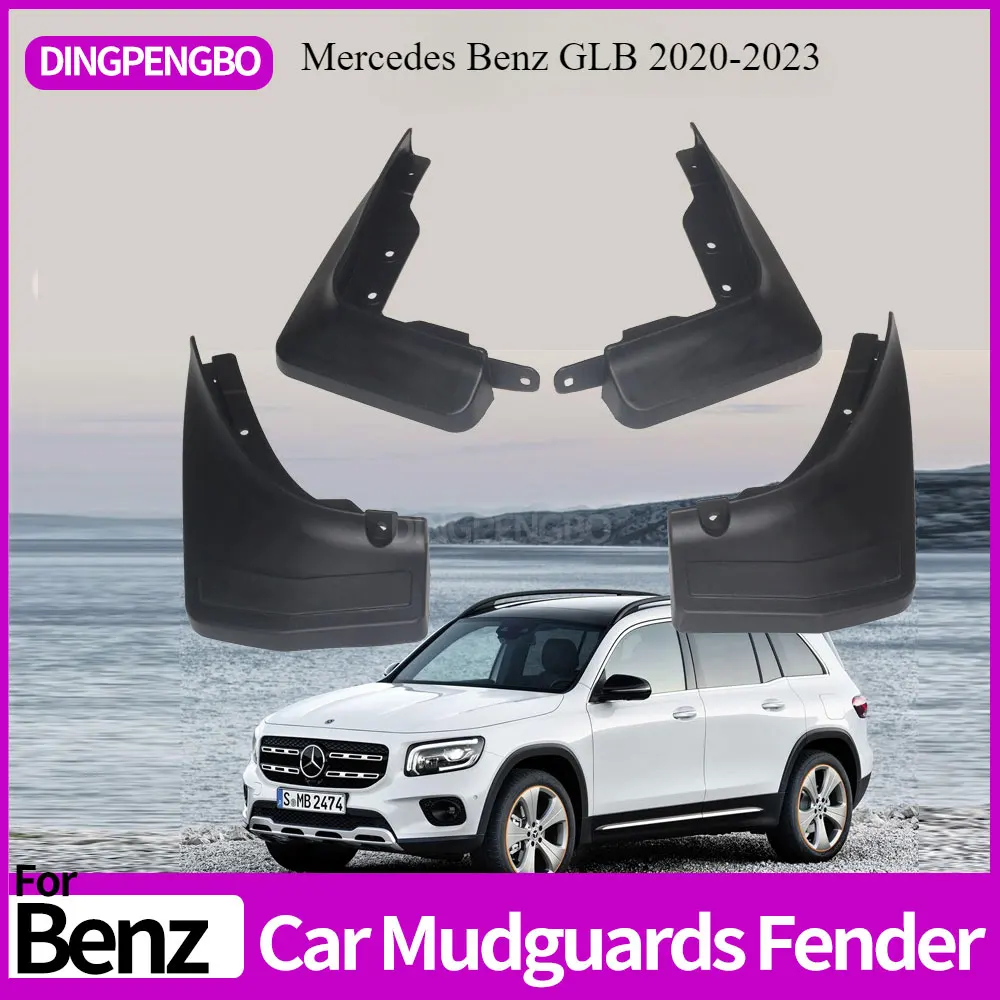 Mudflaps Mudguards Fit for Mercedes Benz GLB 2020-2023 Mudguards Tire Fenders Mud Flaps Wheel Guards Accessories 4x Tyre