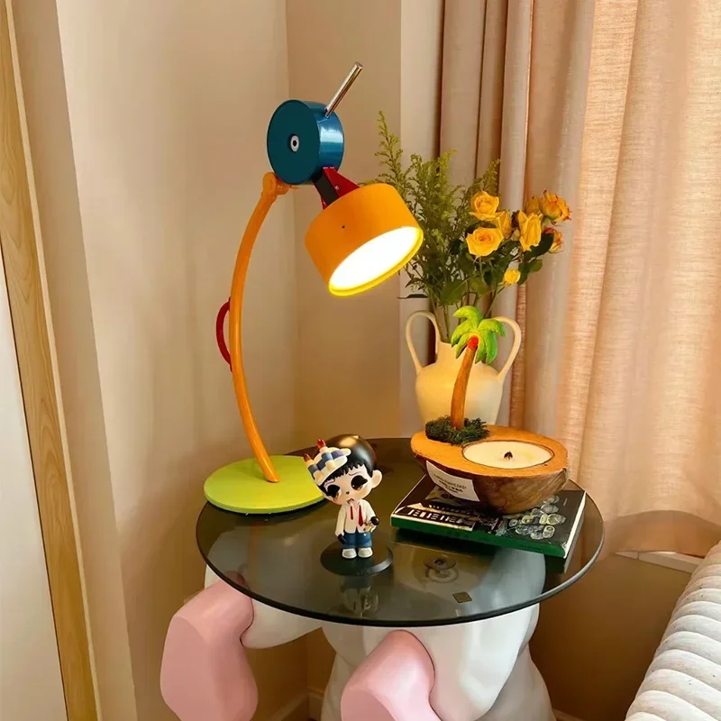 Children's Room Memphis style Floor lamp Cartoon design Bedroom Fishing light Color style geometric Living Room ambiance lamps