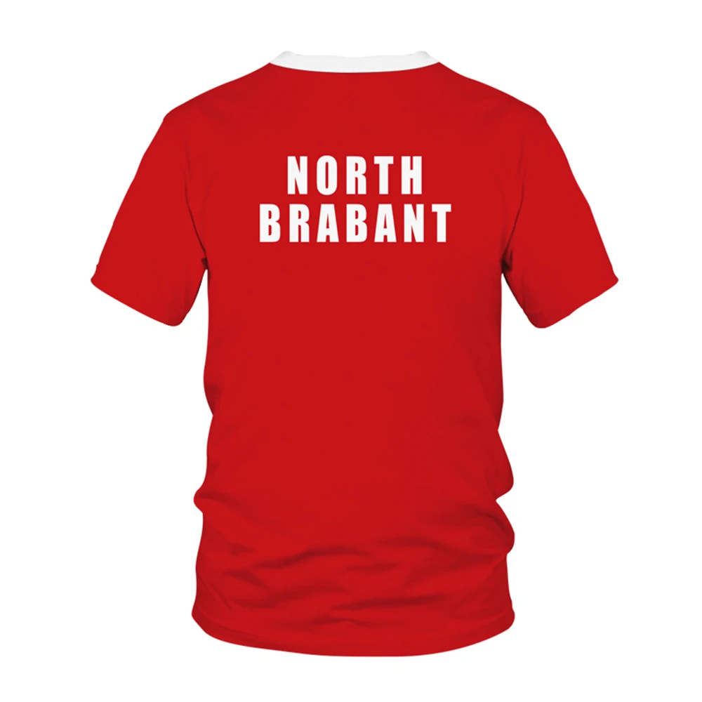 North Brabant Netherlands National Flag Pattern Same T-shirt Men Hot New Summer Women Short-sleeved T-shirt Top Shirt Children3D