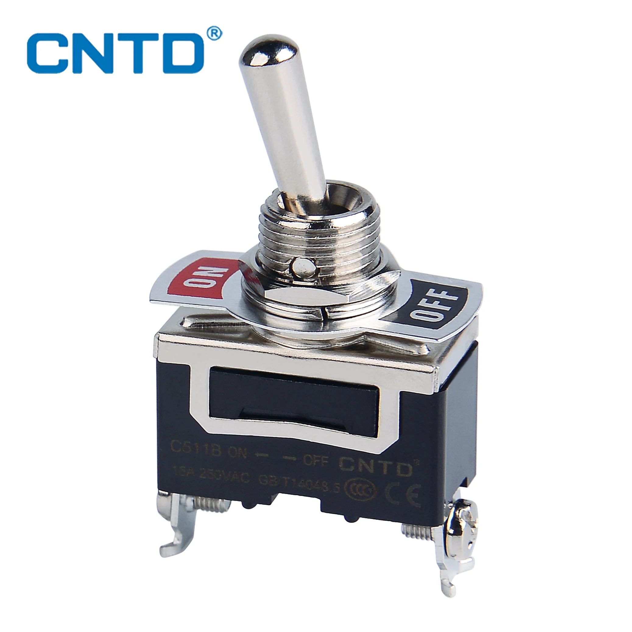Cntd c5 toggle switch auto-travamento 15a 250vac único pólo duplo pólo interruptor com à prova de chuva-tampa