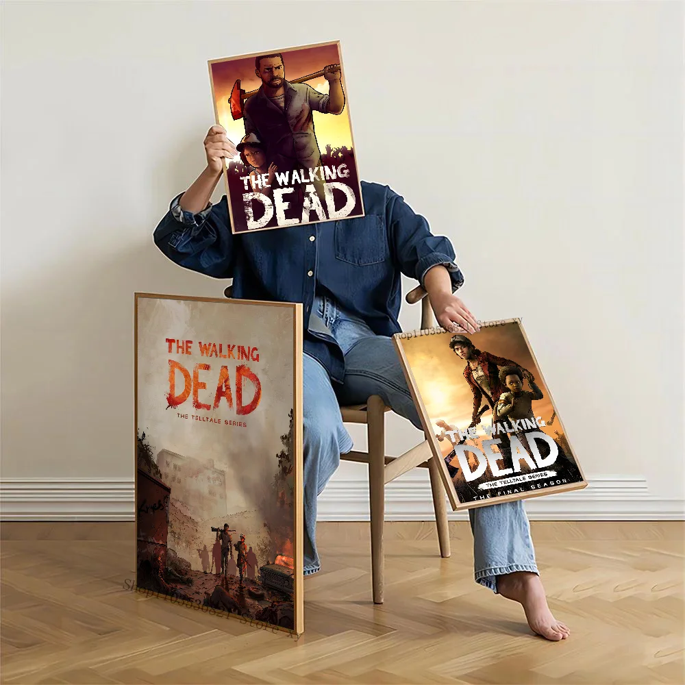 ملصقات ملصقات لعبة الموتى المشي ، زخرفة فنية جدارية ، غرفة المعيشة ، غرفة النوم ، المدخل ، المقهى ، ديكور اللوحة