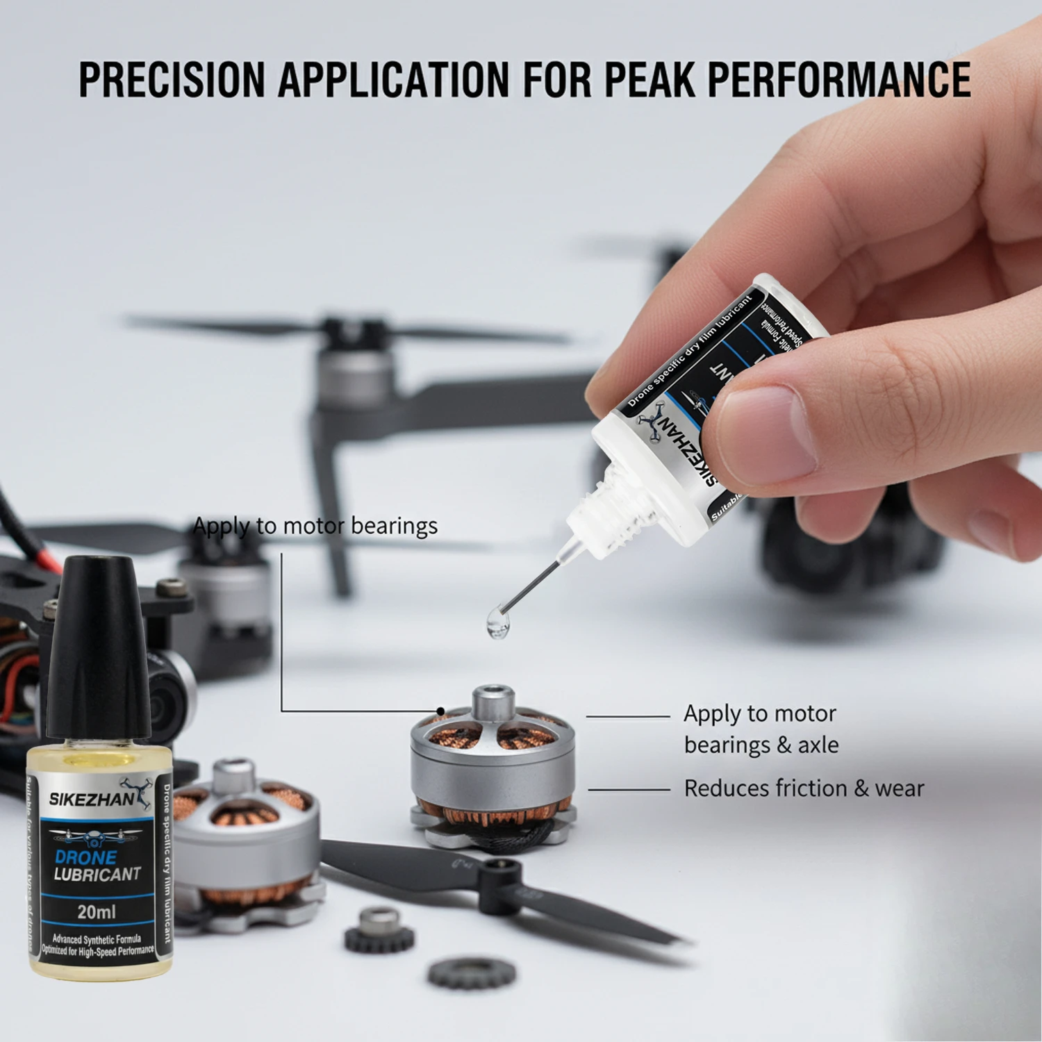 High Speed RC Drone Motor Bearing Oil Lubricant FPV Racing Quadcopter Brushless Motor Gear Shaft Anti-rust Noise Reduction Fluid