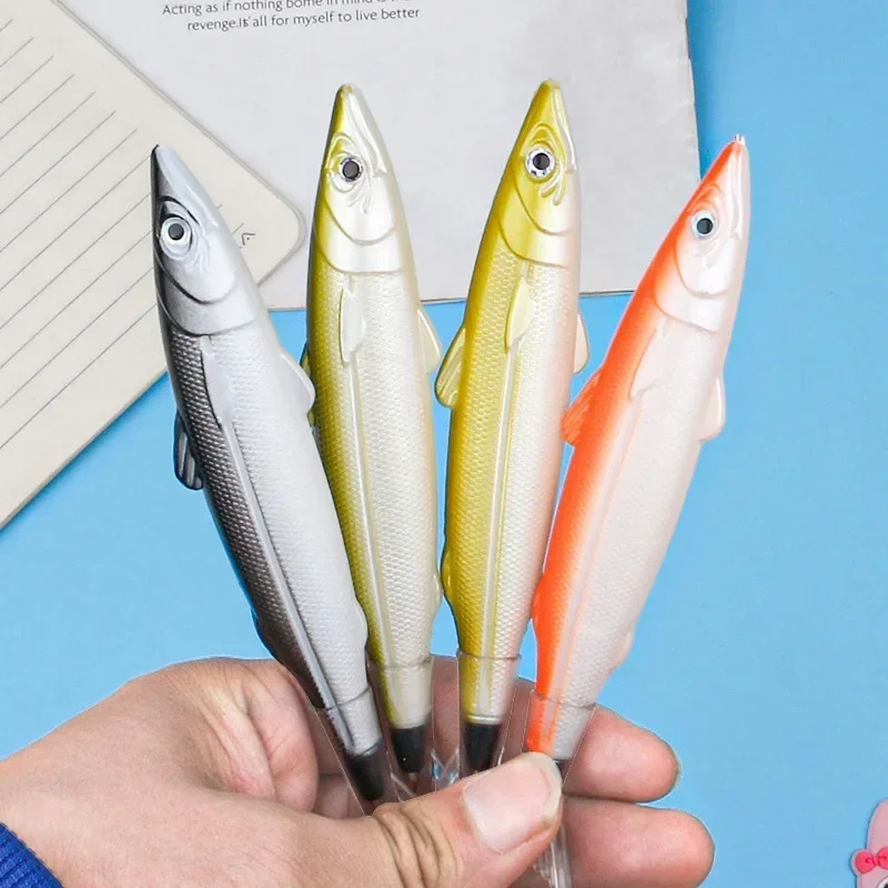 40PCS  Children's gift simulation fish ballpoint pen cute cartoon decompression