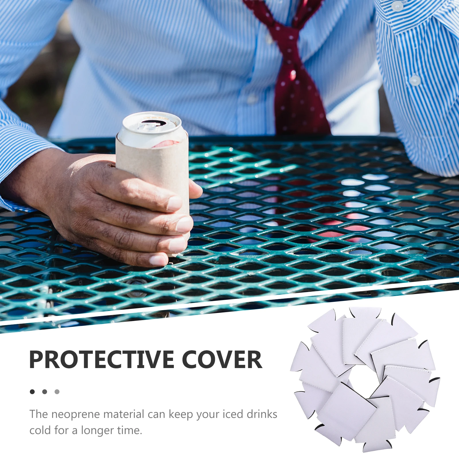 

10Pcs Neoprene Can Covers Insulated Drink Protector Portable Beverage Sleeves Beer Bottle Cooler Can Sleeve Bottle Cooler