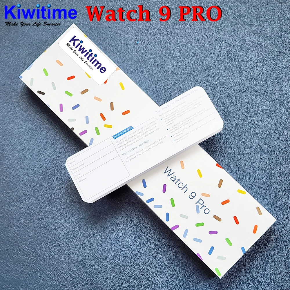 

KIWITIME Watch 9 Pro Smart Watch IWO Series 2023 2.2inch Infinite Screen Compass NFC Heart Rate Monitor Smartwatch for Men Women