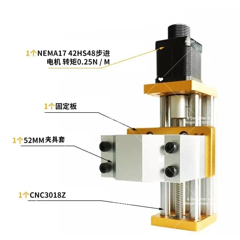 CNC Z-axis Kit 60-85MM Three Axis Laser Engraving Machine Motor Clamp Module Sliding Table Support 3018 Spindle Clamp 45/52/65mm