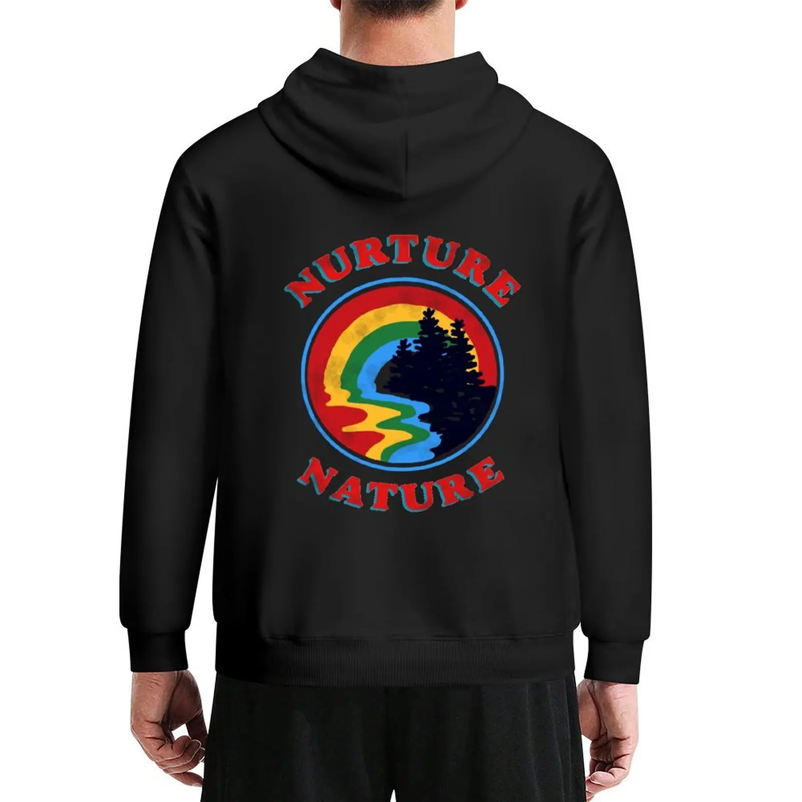 

nurture nature vintage environmentalist design Hoodie men's clothing men clothing autumn jacket men new in hoodies