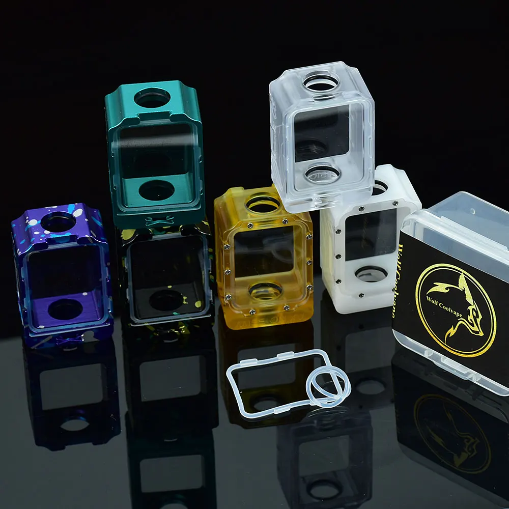 Wolfcoolvape Style Mission XV Space POD Boro TANK อะลูมินัมอัลลอย Boro TANK สำหรับ sxk bb/billet AIO BOX Mod Kit