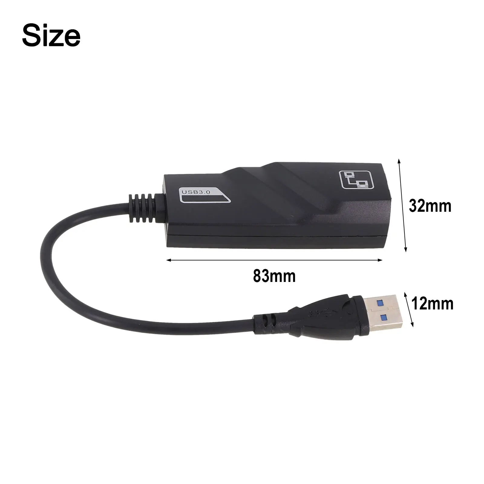 High-Speed 3.0 USB HUB Ethernet Adapter Plastic Network Card For Seamless Network Connection Fast Charge For Laptop Computer