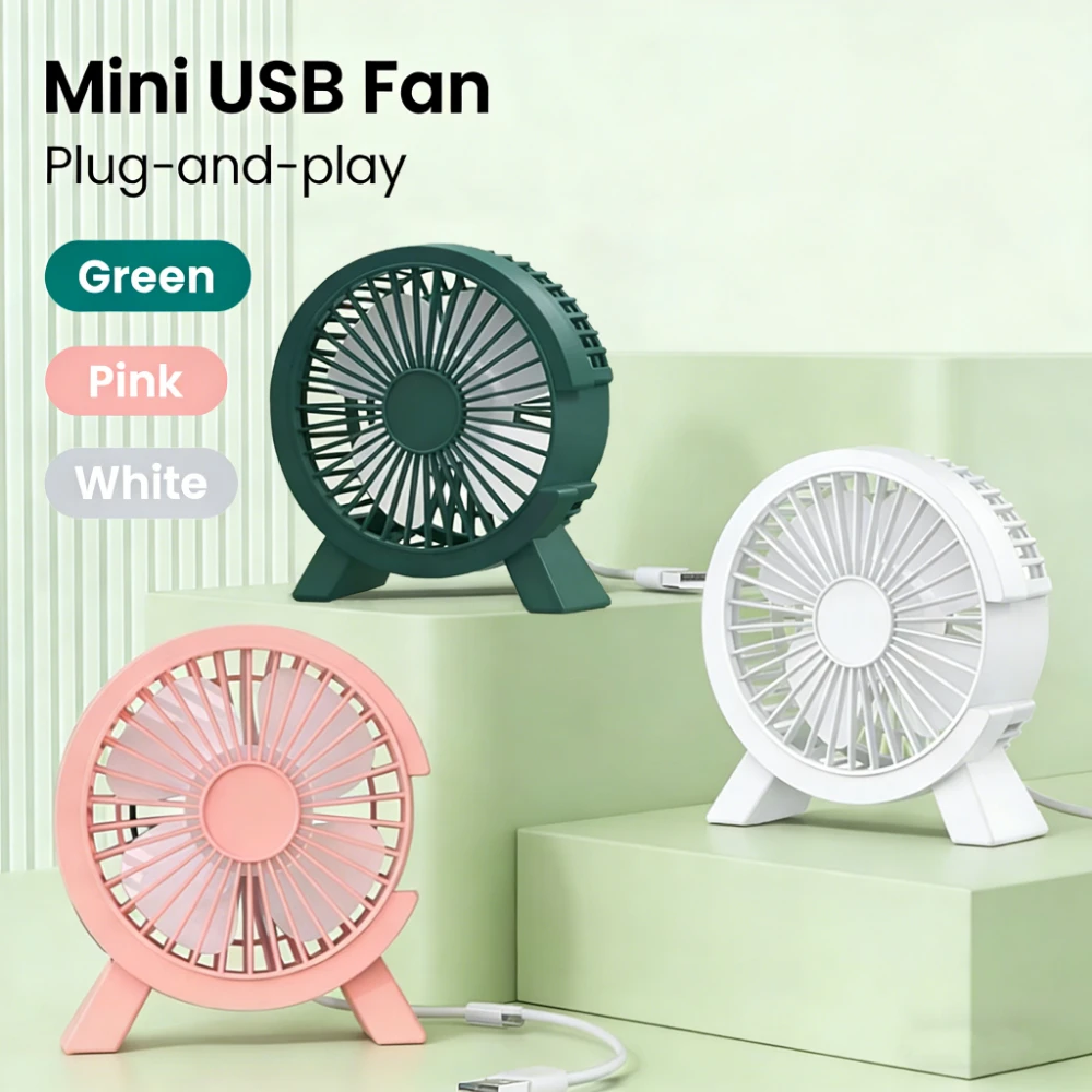 Mini USB Rechargeable Table Fan Portable USB Small Fan Fan For Student Dormitory Computer Summer Gadget Home Desk Office