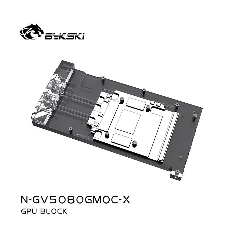 Bykski Full Cover GPU Water Cooling Block dla GIGA RTX5080 Gaming OC N-GV5080GMOC-X