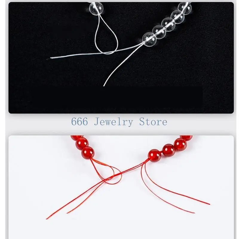 F2TD Versatile Elastic Jewelry Thread Stylish Flat Spandex Cord for Beading Projects