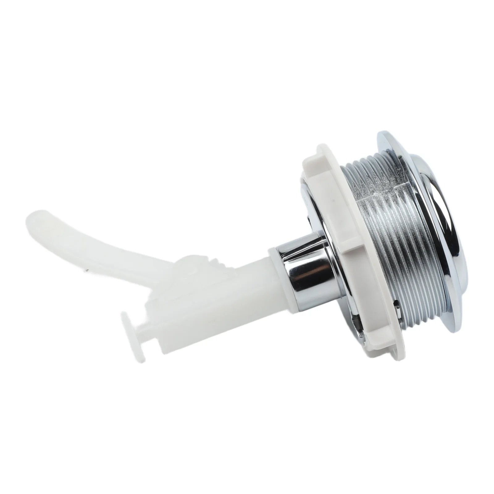 ABS Toilet Flush Button Replacement for 50mm Push Button Hole with Adjustable Stem Length for Bathroom Toilet Repair