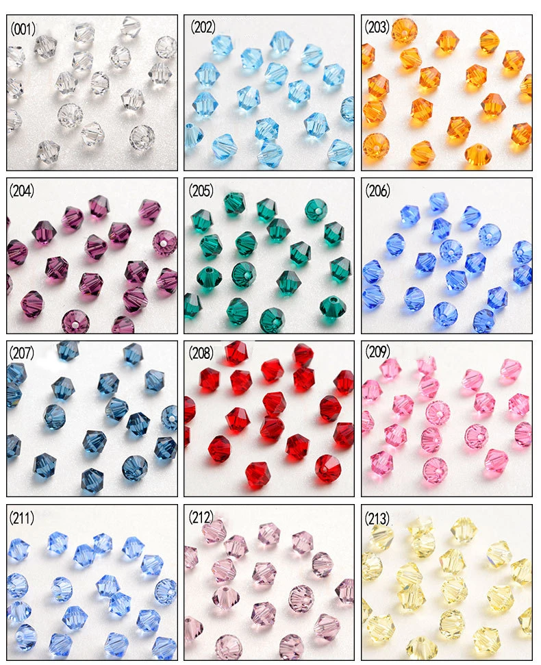 5328 Plain Color 262-539 Original Crystal from Austria Rhombus Bicones Loose Beads Wholsale for Bracelet Jewelry Cloth Making