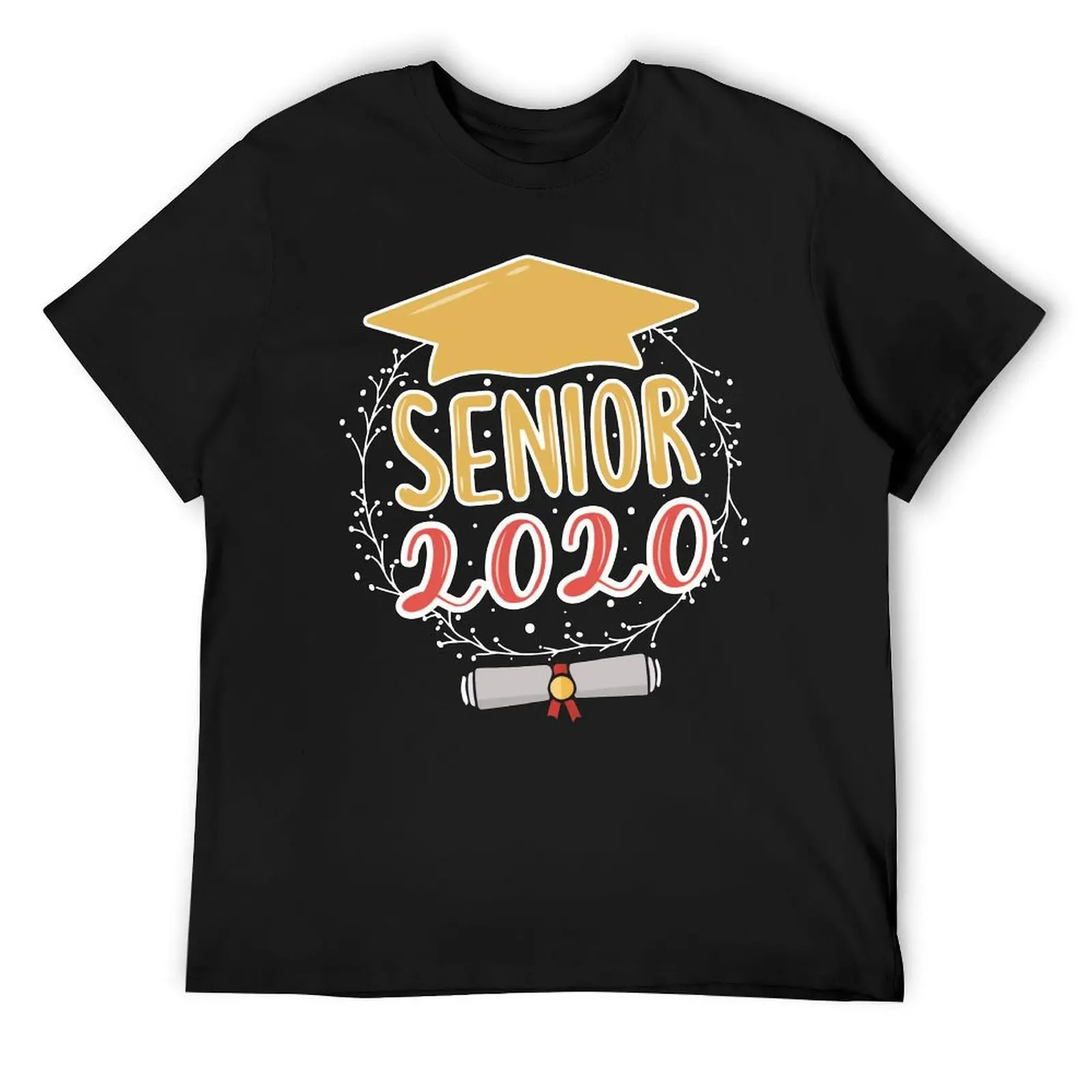 Teachers' Day Senior 2020 High School Graduation Gift Unisex T-shirt Round Neck Sport  Sarcastic Top Tee Vintage Fitness USA Siz