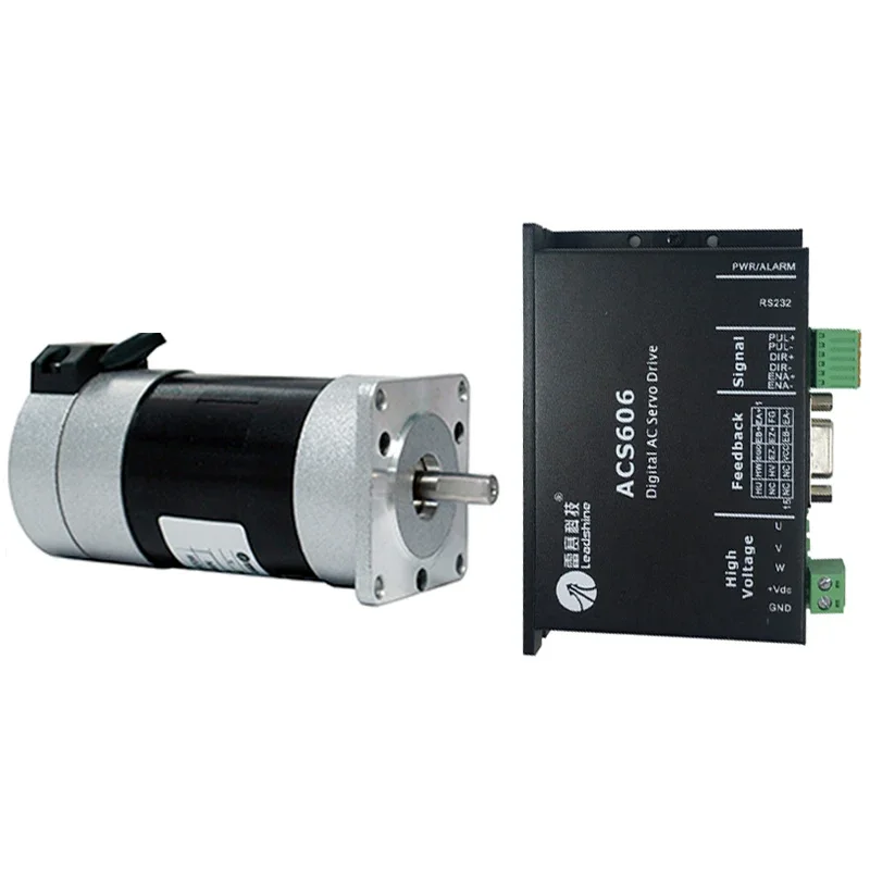 

50W 24V DC Brushless Motor+Drive Kit BLM57050-1000+ACS606 Servo Brushless Driver 3A 0.16NM 3000RPM Pulse Control