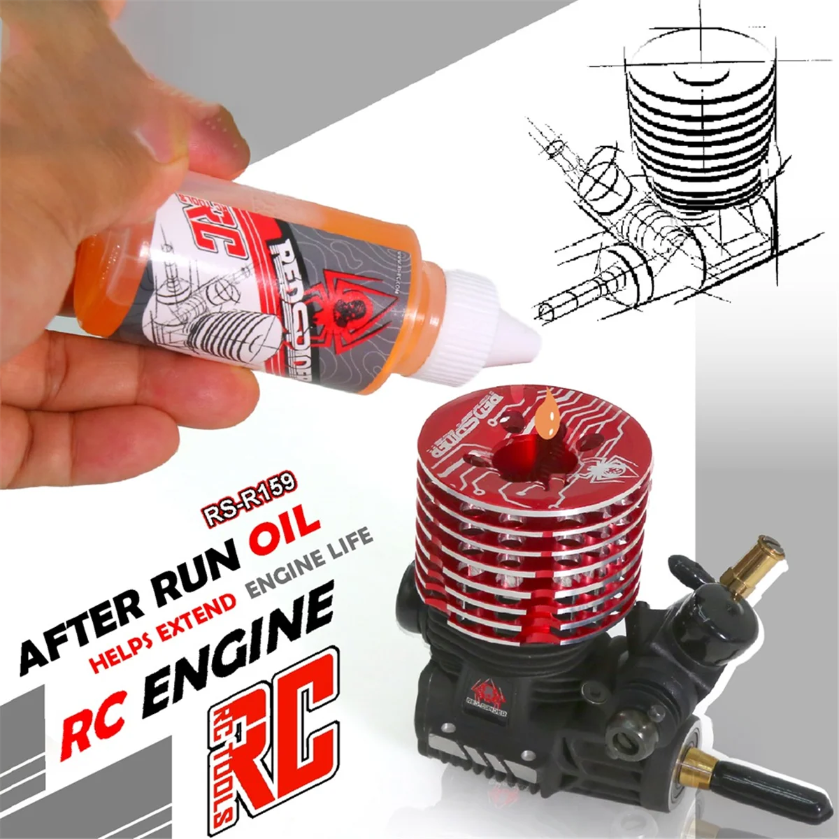 RC Standard Parts ENGINE AFTER RUN OIL(1)