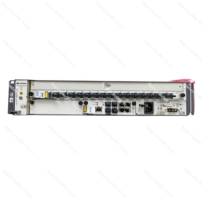 Original 19inch GPON OLT MA5608T AC,1*MPWD Power Line,1*MCUD1 10G Control Board with 2pcs GPFD Card