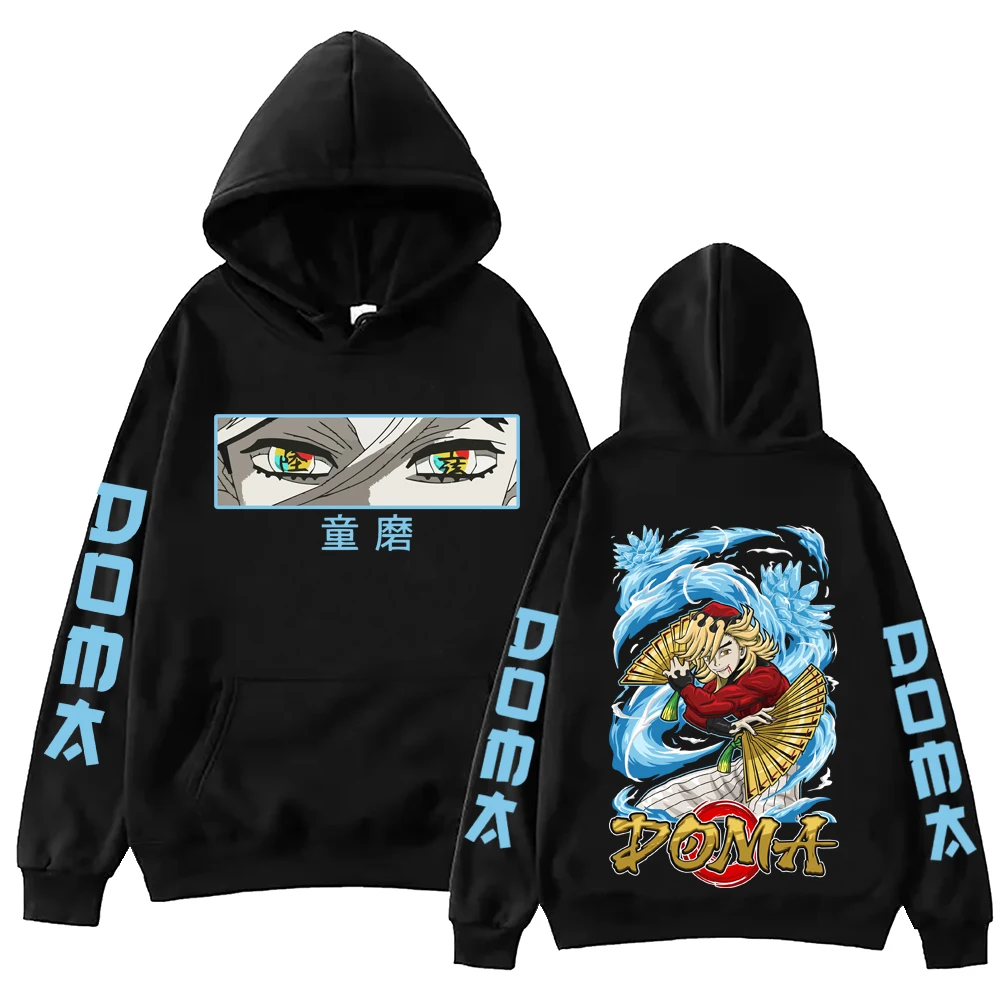 

Anime Demon-Slayer Douma Hoodie Harajuku Hip Hop Pullover Tops Sweatshirt Fans Gift
