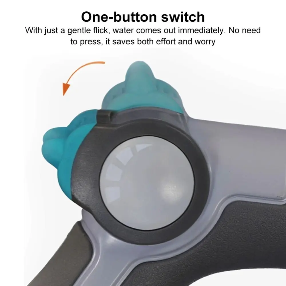 

High Pressure Garden Hose Nozzle Watering Plant Corrosion-resistant Metal Spray Nozzle Durable Lawn Washing Water Hose Sprayer