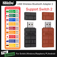 8BitDo USB Wireless Bluetooth Adapter Receiver for Nintendo Switch 2 Windows Mac PS1 for Xbox one PS4 PS5 Switch Pro Controller