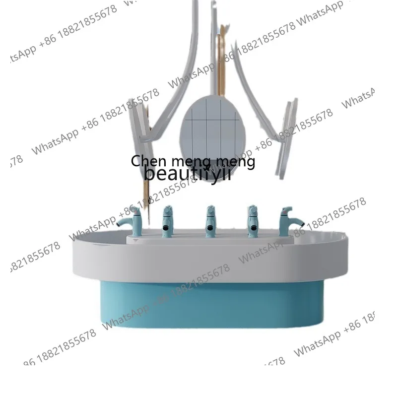 Double-sided circular sink Nakajima kindergarten color sink artificial stone amusement park hand sink