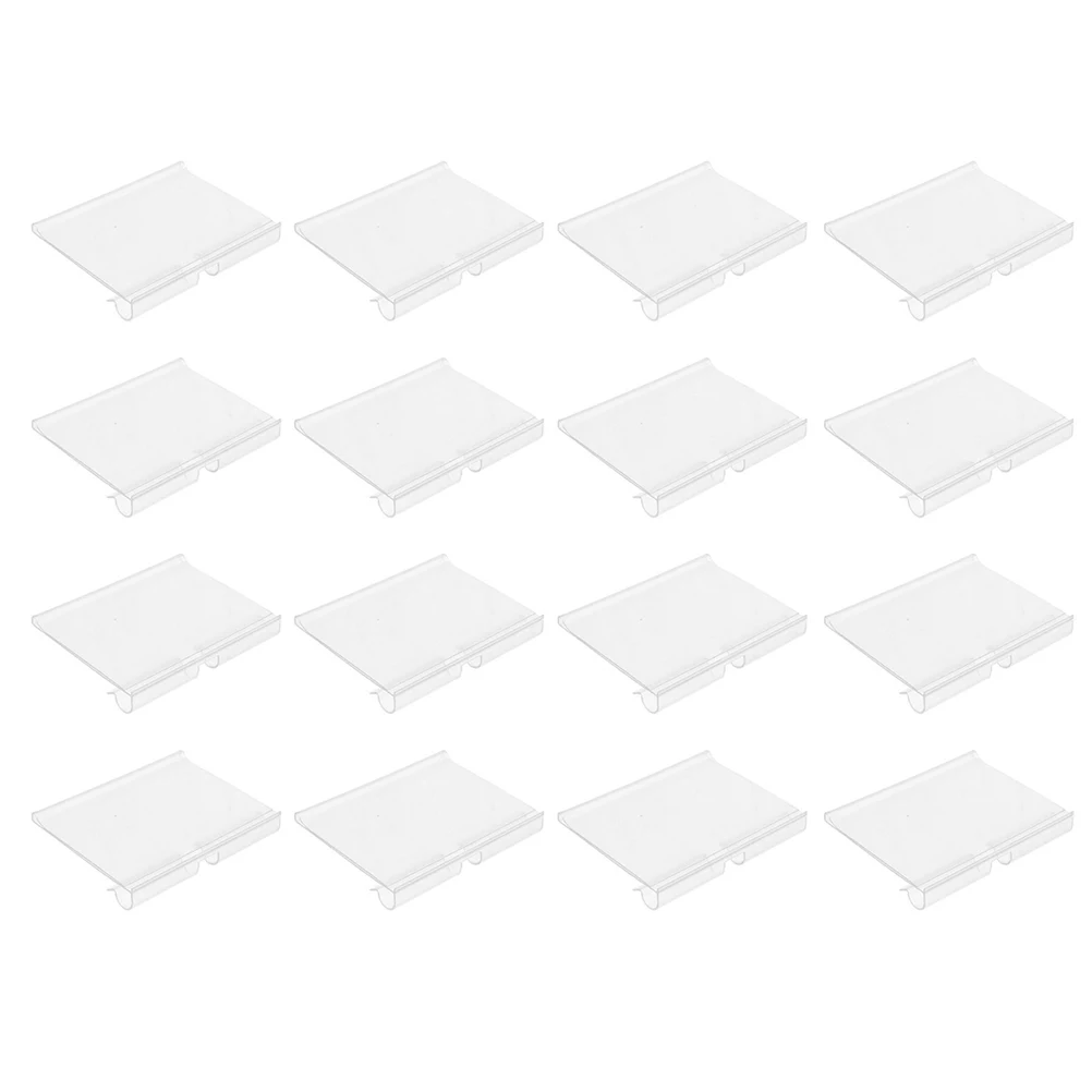 

50pcs Price Tag Label Holder Clear PVC Material Double Line Hook Supermarket Shelf Card Sign Display Retail Store